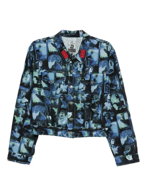 Jean Paul Gaultier Pre-Owned 1990s printed cotton jacket Blue JPG3024