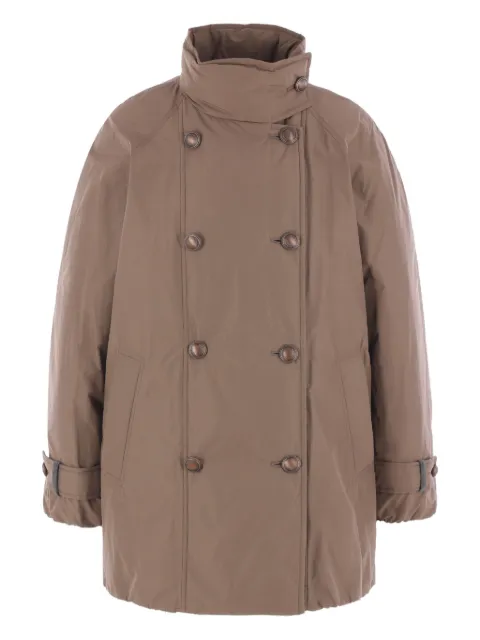 Brunello Cucinelli double-breasted button coat Brown MG5017709C8909