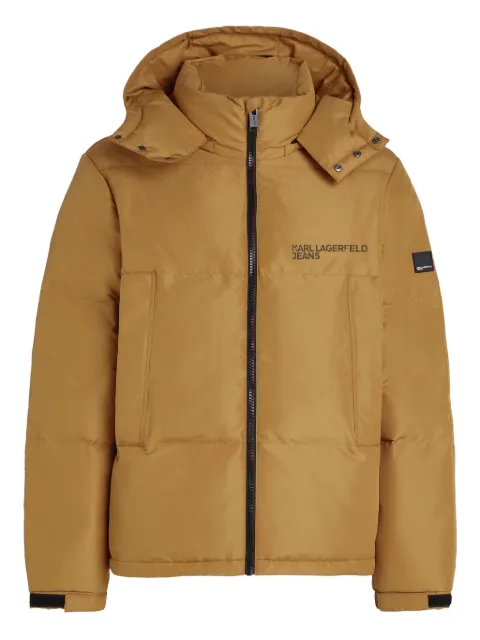 Karl Lagerfeld Jeans hooded puffer jacket Neutrals A3M150331ZJ
