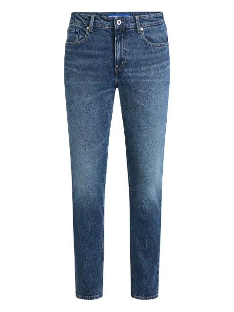 Karl Lagerfeld Jeans logo-plaque denim jeans Blue A4M101391CQ