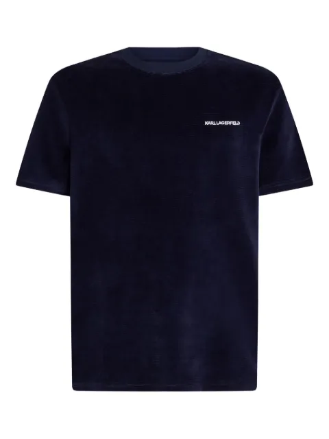 Karl Lagerfeld logo-embellished sleep T-shirt Blue A4M450021WN