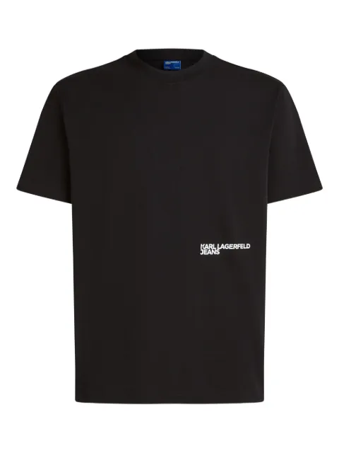 Karl Lagerfeld Jeans logo-print T-shirt Black A4M17027999