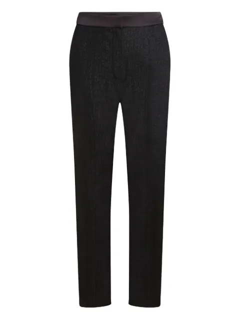 Karl Lagerfeld textured tailored trousers Black A4W10117999