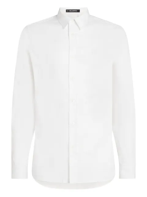 Karl Lagerfeld logo-label shirt White A4M16008100