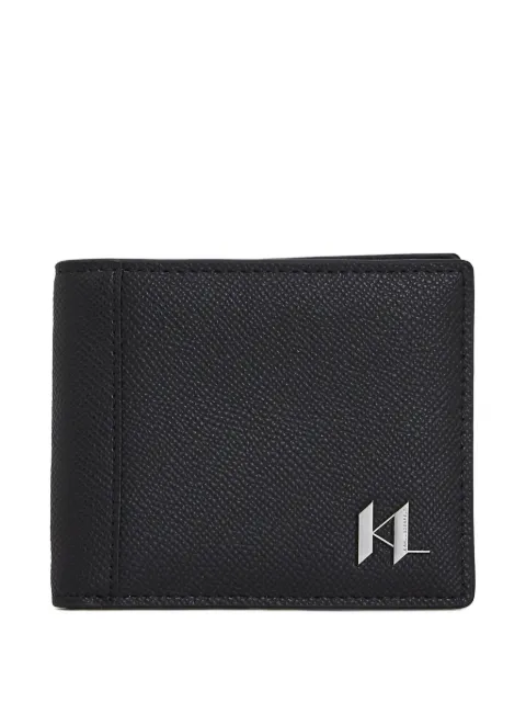 Karl Lagerfeld monogram leather wallet Black A3M30182999