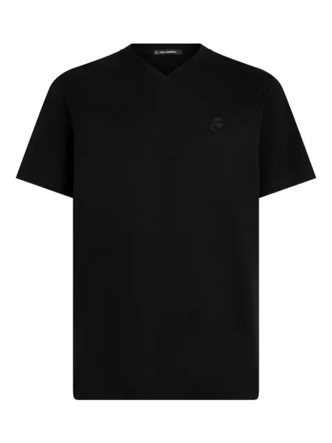 Karl Lagerfeld Kameo V-neck T-shirt Black A3M17060999