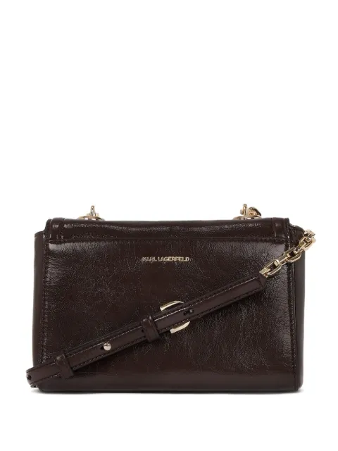 Karl Lagerfeld small K-Autograph naplak cross body bag Brown A4W30106451