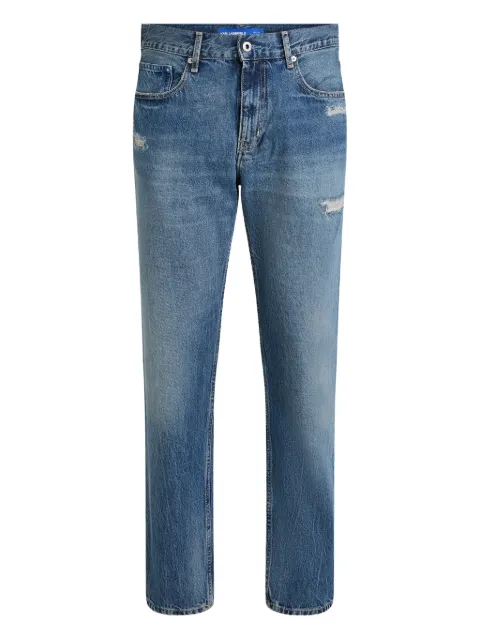 Karl Lagerfeld Jeans distressed tapered jeans Blue A4M100692AG