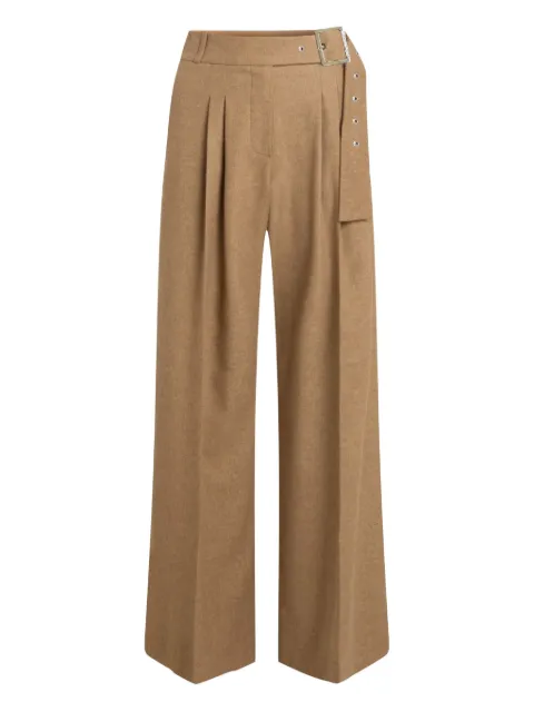 Karl Lagerfeld pleated wide-leg trousers Neutrals A4W101122CN