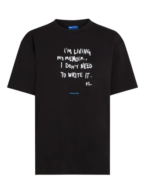 Karl Lagerfeld Jeans Karlism cotton T-shirt Black A4W17009999