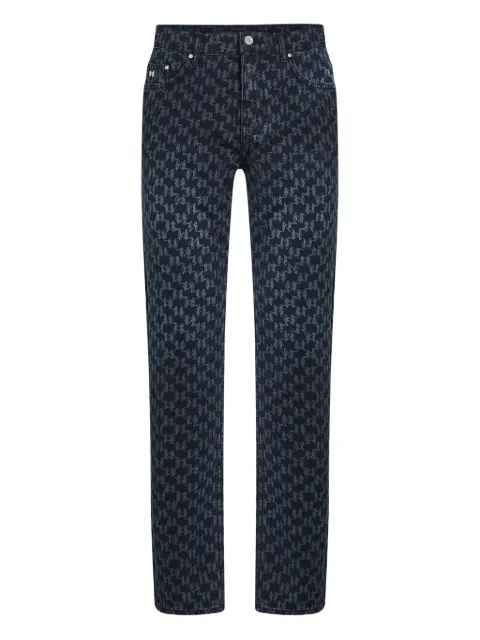 Karl Lagerfeld all-over monogram-print jeans Blue A4M101272AU
