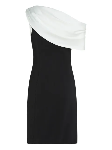 Karl Lagerfeld mini draped one-shoulder dress Black A4W13045998