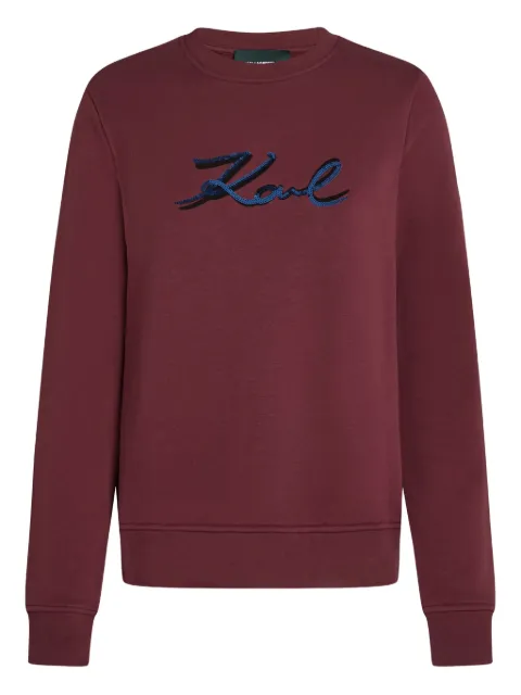 Karl Lagerfeld sequin-embellished sweatshirt Red A4W20041548