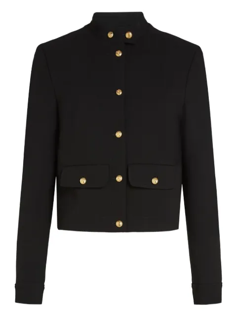 Karl Lagerfeld mock-neck jacket Black A4W14034999