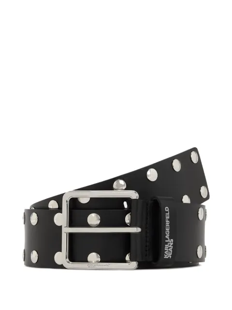 Karl Lagerfeld Jeans stud-embellished belt Black A4W33099999
