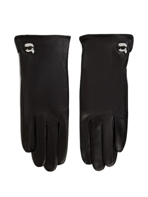 Karl Lagerfeld Ikon pin gloves Black A4W33112999