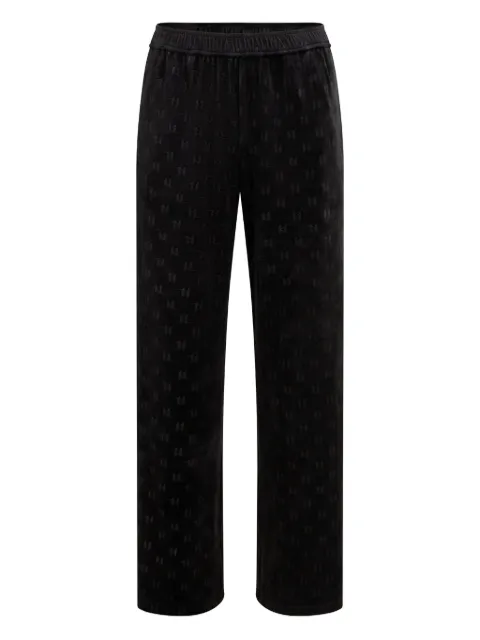 Karl Lagerfeld monogram-pattern track pants Black A4W44008999