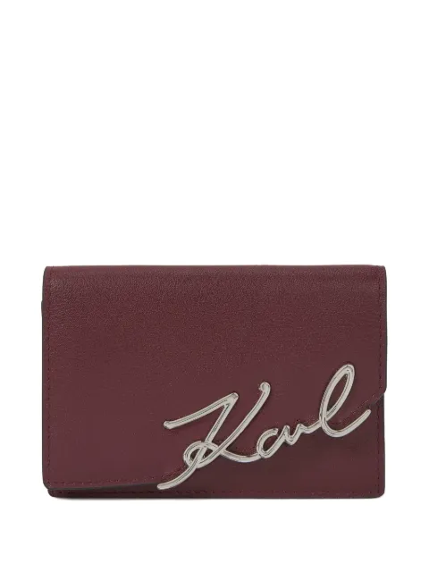 Karl Lagerfeld signature Karl wallet Red A4W32018548