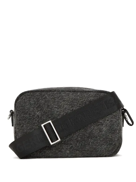 Karl Lagerfeld Jeans logo-patch crossbody bag Black A4W302381BS