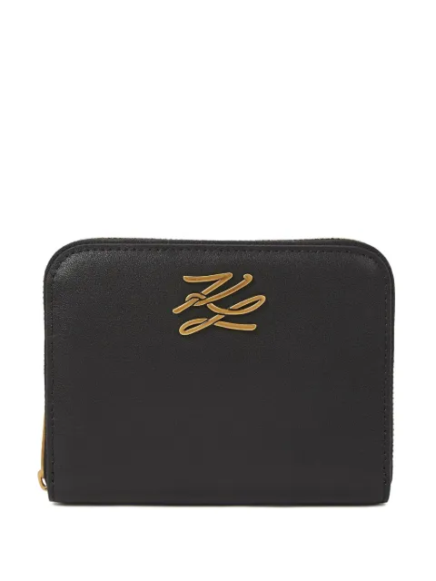 Karl Lagerfeld medium K/Autograph zip wallet in gift box Black A4W32036992