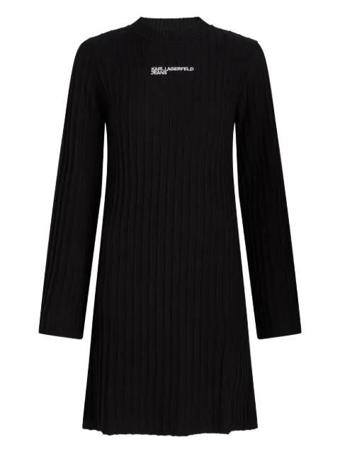 Karl Lagerfeld Jeans plissé-knit dress Black A4W13012999