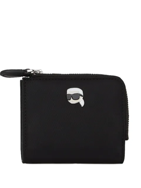 Karl Lagerfeld Ikon pin zip wallet Black A4W32012999
