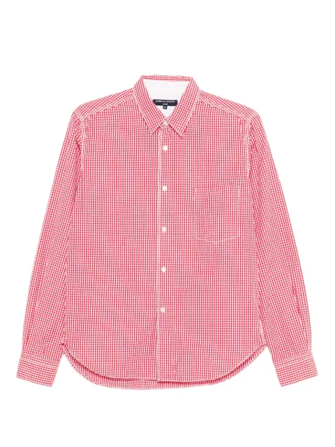 Comme des Garçons Homme 2011 gingham shirt Red HOLACDG106