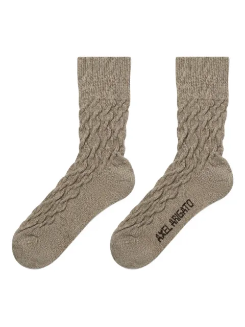 Axel Arigato cable-knit socks Neutrals X3480002