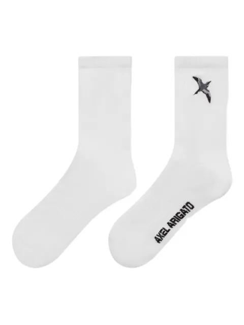 Axel Arigato motif-embroidered socks White X3479001
