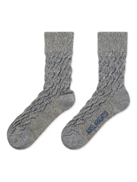 Axel Arigato cable-knit socks Blue X3480001