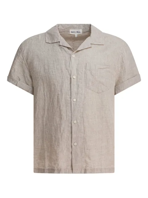 Alex Mill chest-pocket short-sleeve shirt Neutrals 234MS0353139FLAX