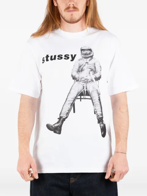 Stüssy astronaut-print T-shirt White 1905107