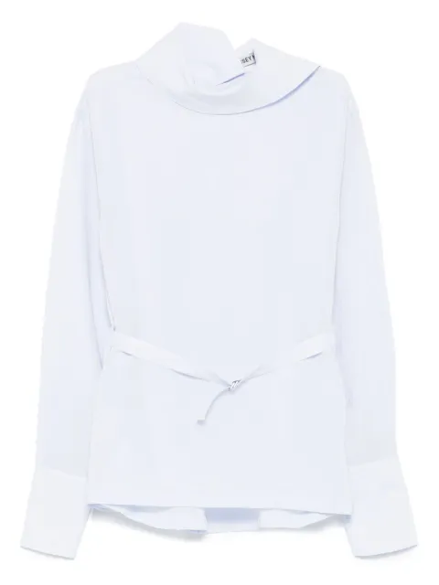 Issey Miyake Paper-Esque U Shirt Blue IM56FJ520