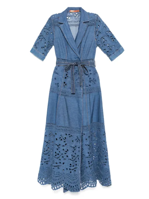 Ermanno Scervino lace-embellished maxi dress Blue D464Q7020KOX