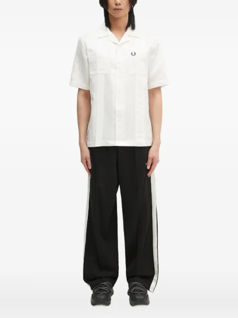 Fred Perry logo-embroidered shirt White M9822