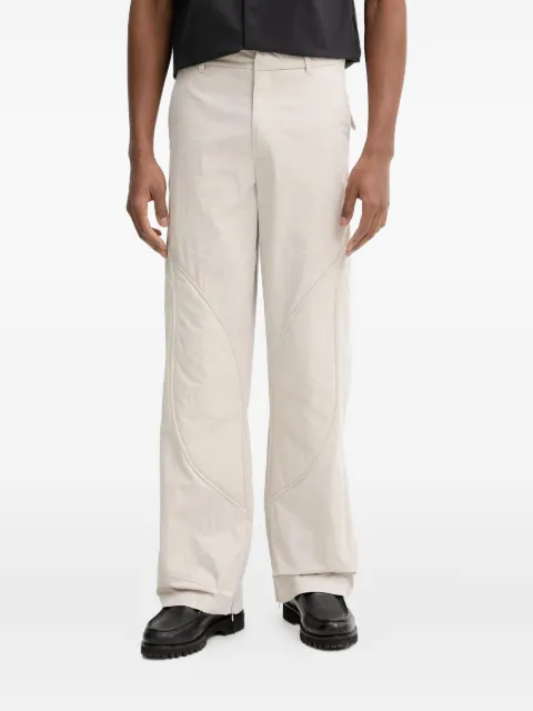 HELIOT EMIL curved-panel trousers Neutrals SS25M10108ST18