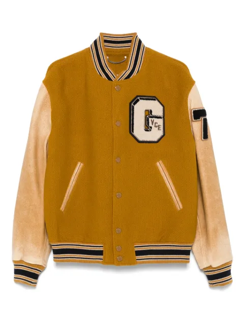 Golden Goose leather-sleeved jacket Yellow GMP00834P002167