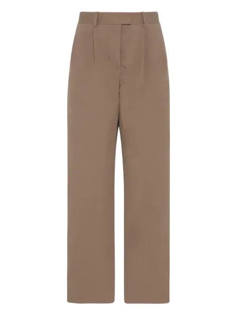 The Row Alfidis wide-leg trousers Brown 8884W3897