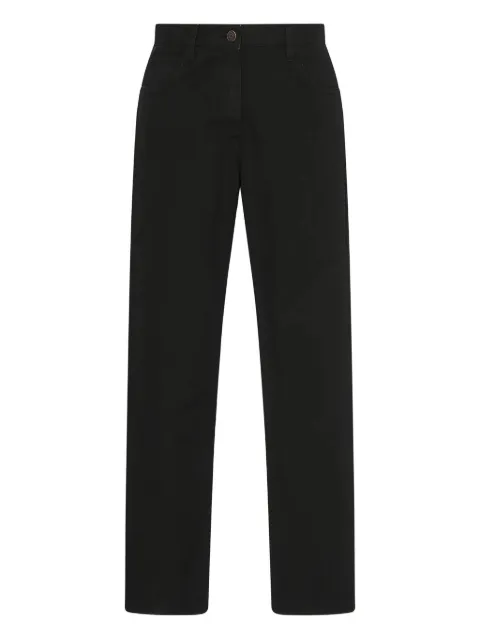 The Row logo-patch jeans Black 10000W3912