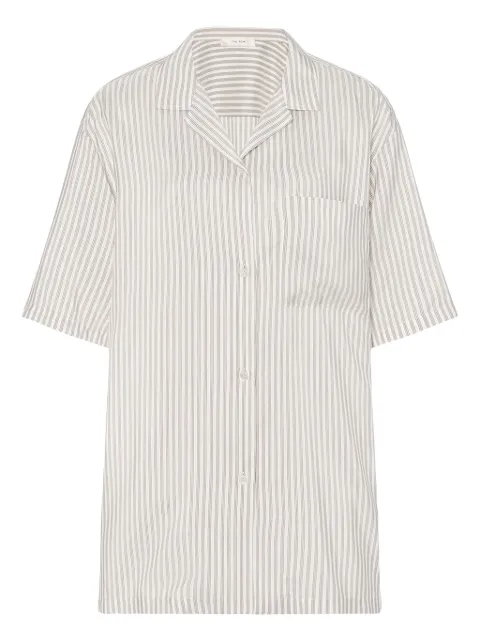 The Row striped short-sleeve shirt White 8939W3844