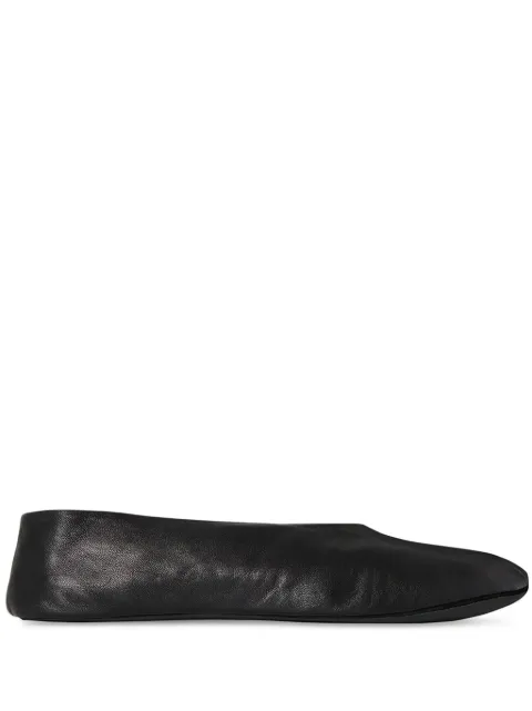The Row Stella leather ballet flats Black F1638N66
