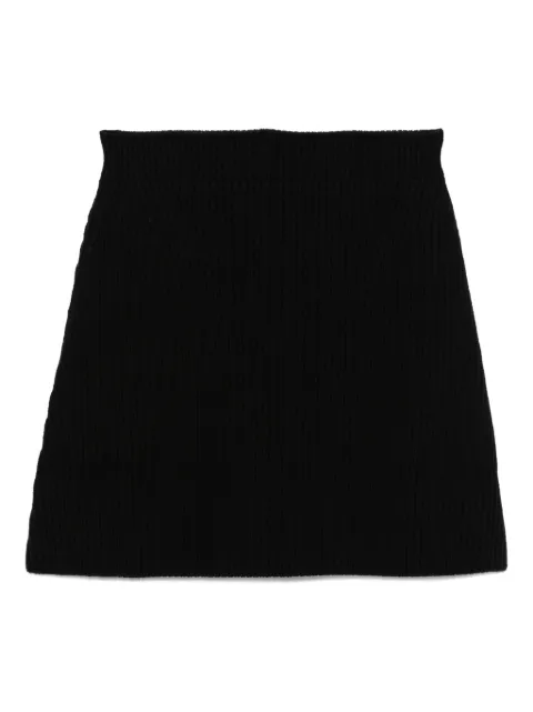 Jil Sander ribbed-knit wool mini skirt Black J02MA0328J14795