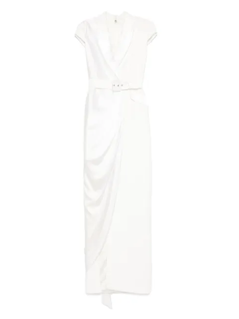 SILK LOVE & LACE asymmetric dress White 13R24