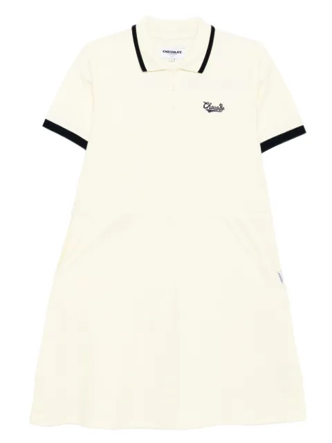 CHOCOOLATE logo-embroidered polo dress Yellow DSL1929XU