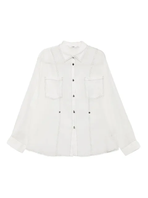 b+ab buttoned-up shirt White 5U232AS