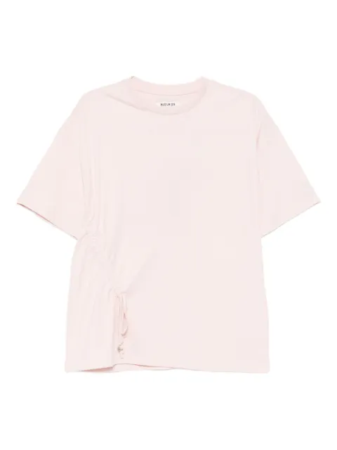 Musium Div. logo-embroidered T-shirt Pink MMUTPW00830X