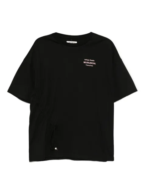 Musium Div. logo-embroidered T-shirt Black MMUTPW00830X