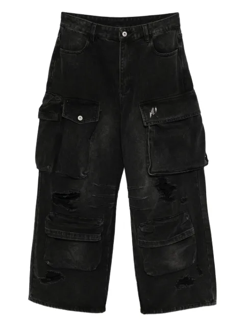 Musium Div. cargo distressed jeans Black MMUJNM00726X