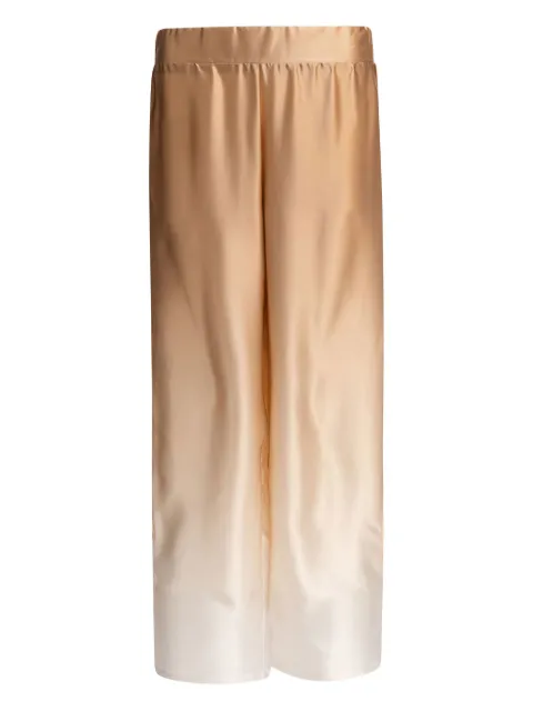 SLEEP NO MORE ombré-effect silk trousers Neutrals SNM33SA27B
