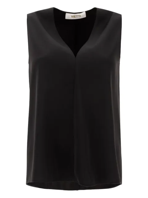 F.It V-neck sleeveless top Black 13694331NEROAC